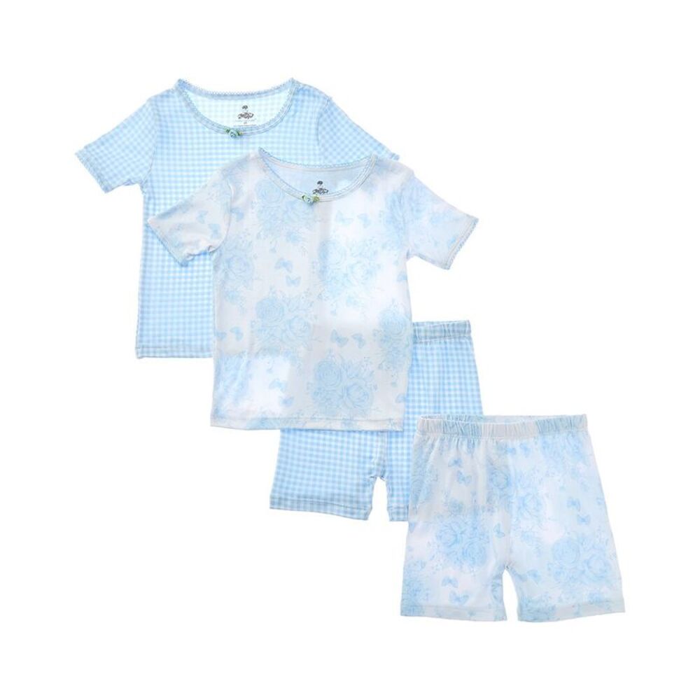 Tutu Couture En Pointe 4Pc Short Pajama Set, Blue